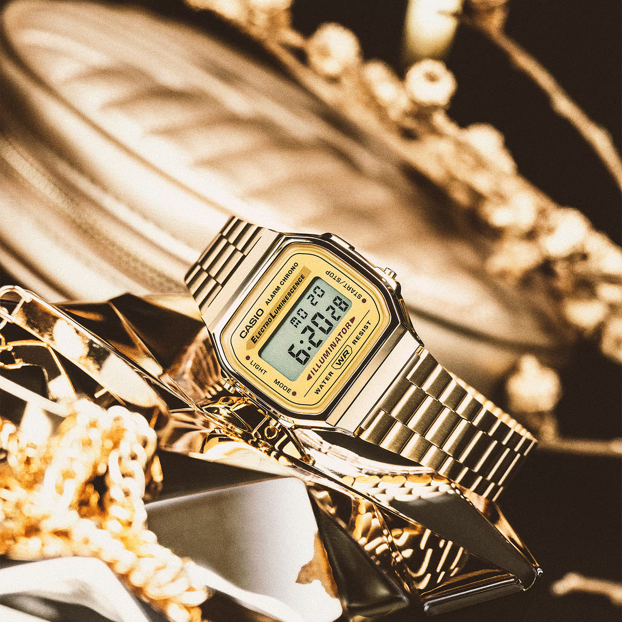Casio Vintage Collection A168 Digital Watch - Gold Tone