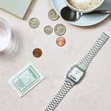 Casio Vintage Series AQ230A-7D White Dial Stainless Steel Watch