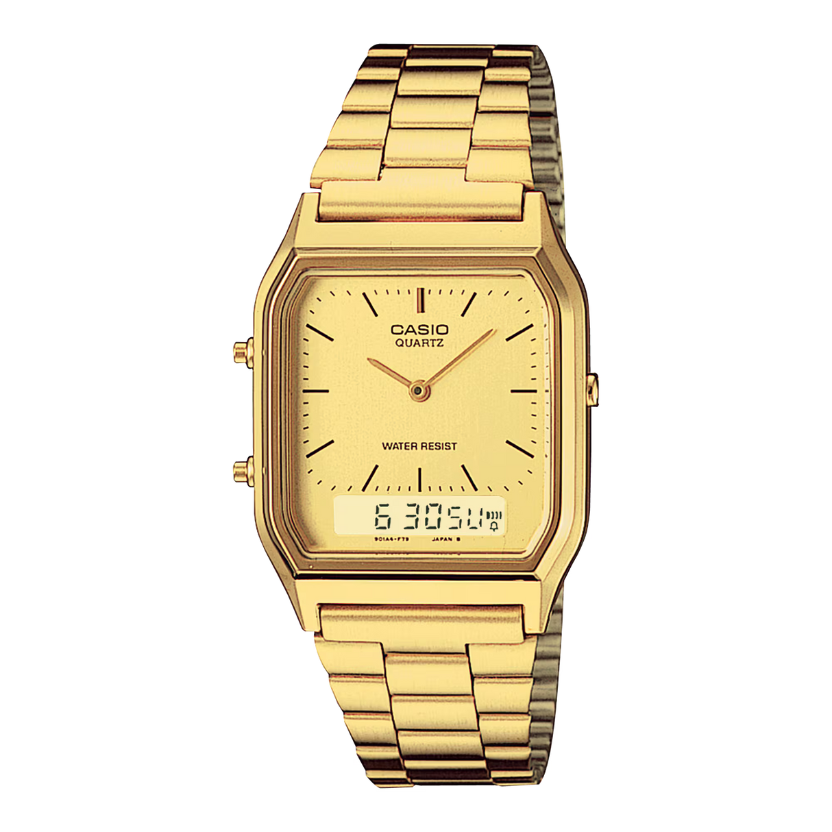 Casio Vintage AQ-230GA-9DMQ Unisex Analog-Digital Gold Watch