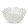 Acrylic Cabbage Leaf Shape Bowl Translucent White - 25cm