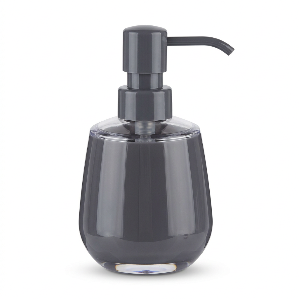 Acrylic Liquid Soap Dispenser 350 ml – Dark Grey

