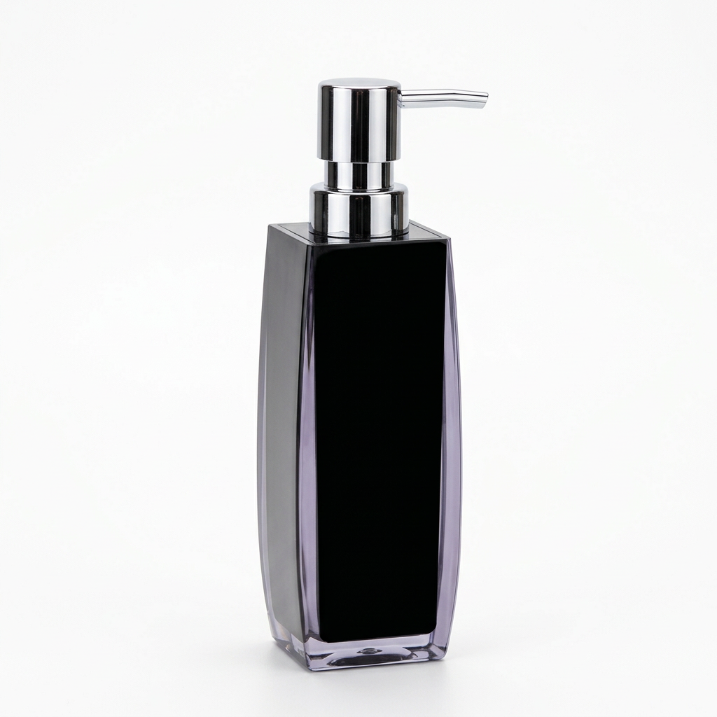 Acrylic Liquid Soap Dispenser Black - 400ml