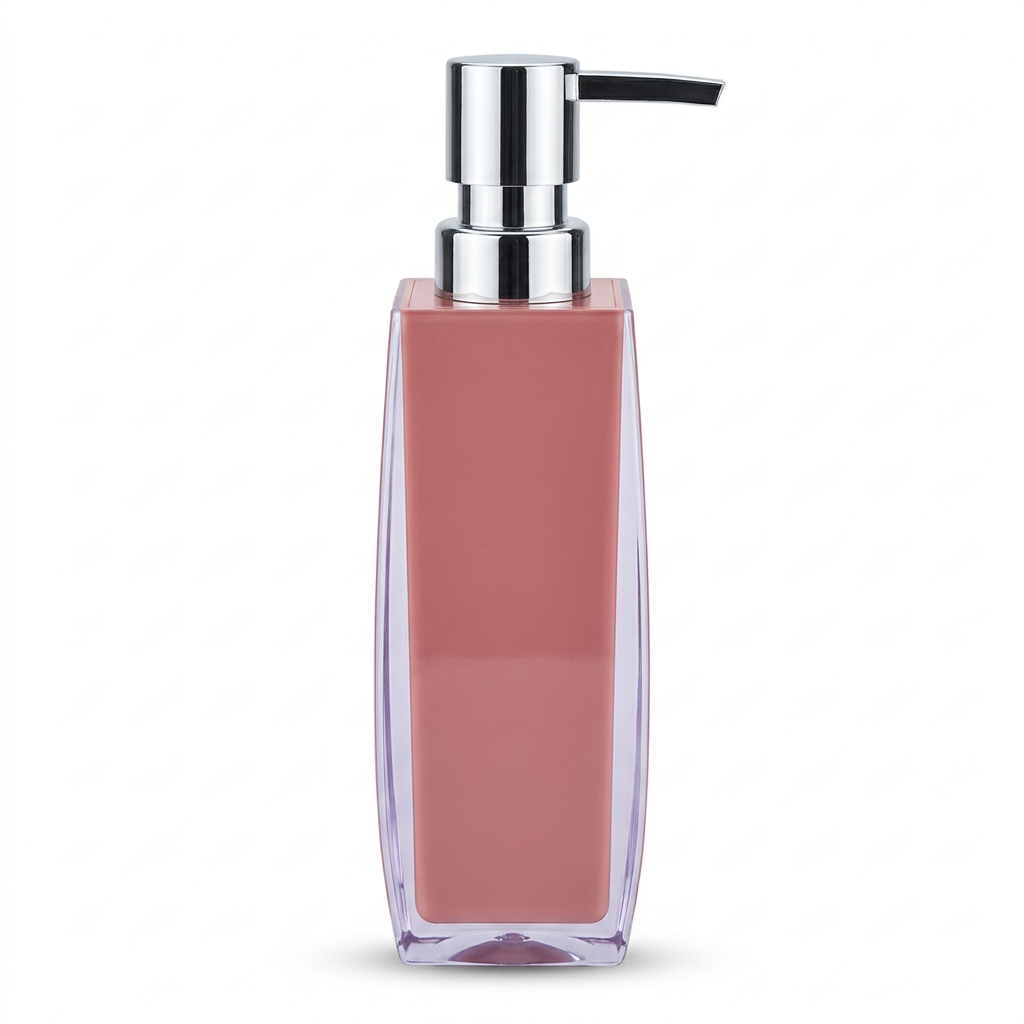 Acrylic Liquid Soap Dispenser Dusty Rose - 400ml