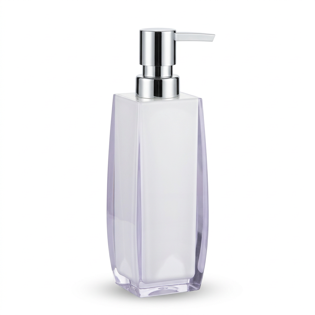 Acrylic Liquid Soap Dispenser White - 400ml