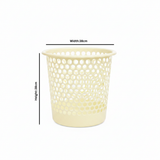 Sarvah Cream Plastic Laundry Basket - 38×38 cm