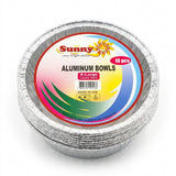 Sunny Aluminium Bowls 200 cc, Silver, 10 Pieces