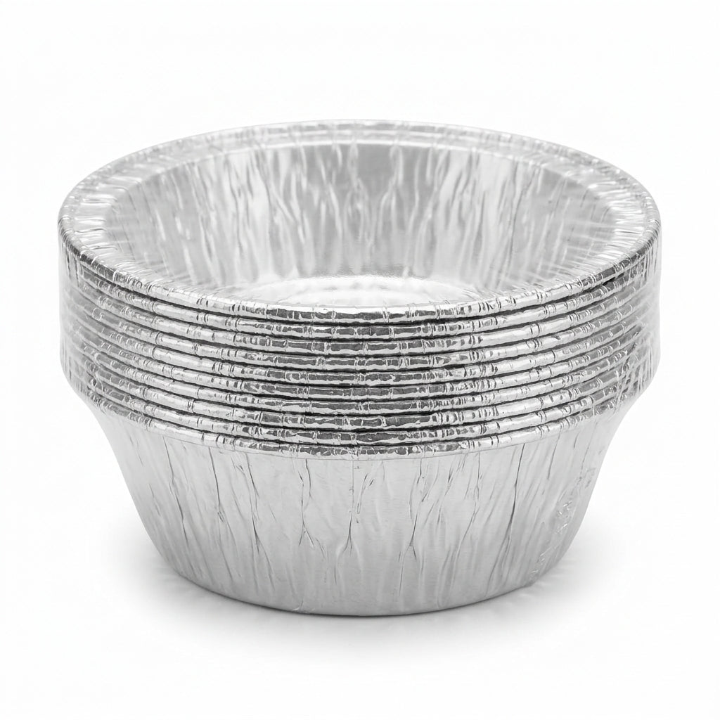 Sunny Aluminium Bowls 200 cc, Silver, 10 Pieces