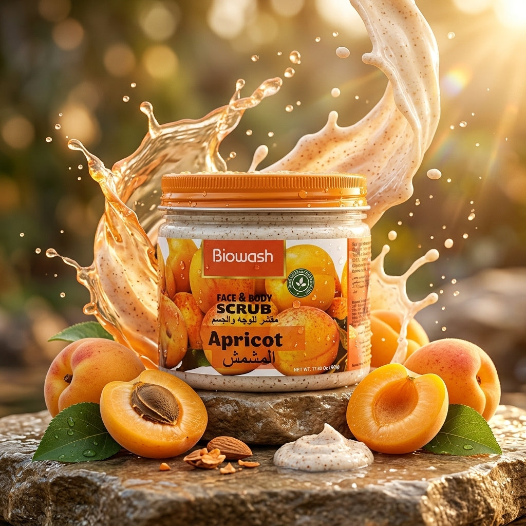 Biowash Apricot Face & Body Scrub – 500 g