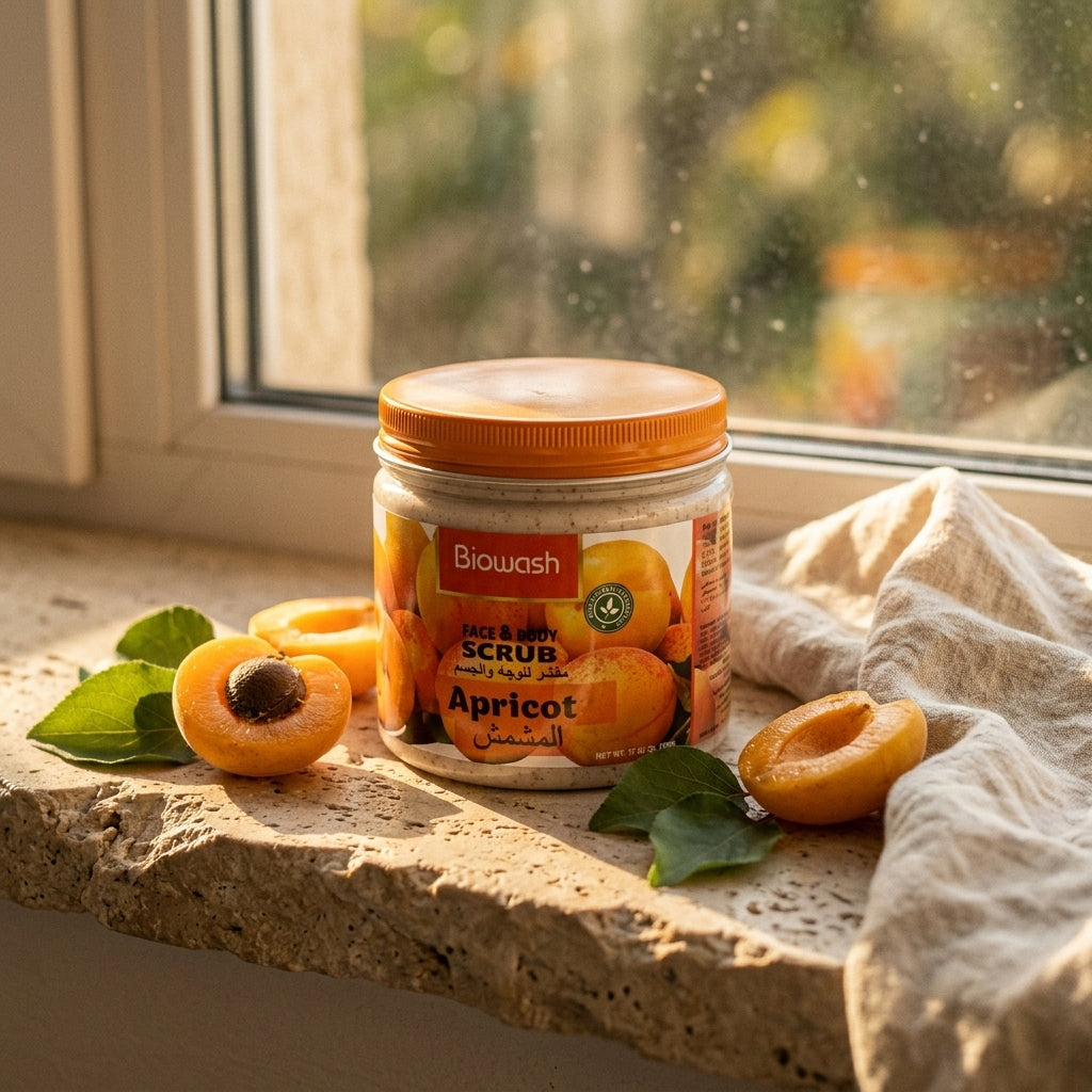 Biowash Apricot Face & Body Scrub – 500 g