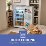 Geepas 110L Single Door Defrost Refrigerator GRF119SPE