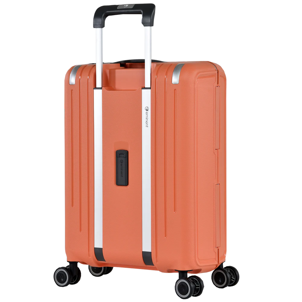 Eminent Vertica B0006 28-Inch Polypropylene Hard Case Lightweight Luggage with Double Spinner Wheels & TSA Lock – Orange