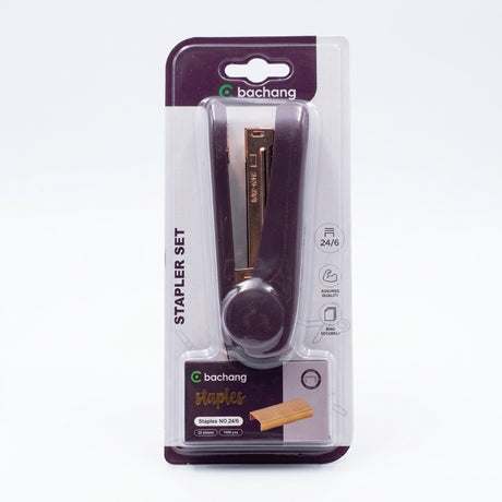 Bachang Stapler Set with No. 24/6 Staples – Purple
