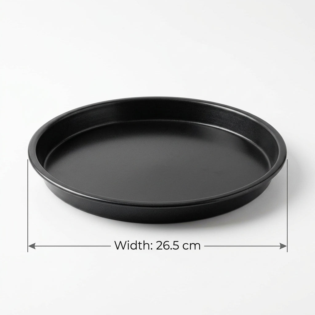 Aluminium Round Pizza Pan 26.5 cm – Black