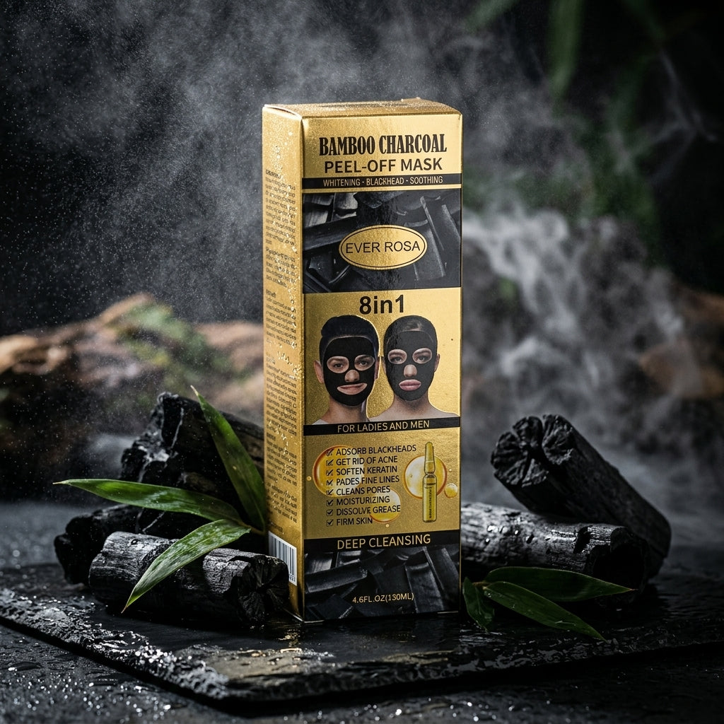 Ever Rosa Bamboo Charcoal 8-in-1 Peel-Off Face Mask – 130 ml