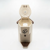 Mahra Vacuum Flask Tea Dispenser – 1.9 L, Cream With Dark Wood