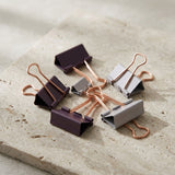 Bachang Metal Binder Clips 25 mm, Purple & Grey, 8-Piece Pack