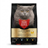 Paw Love Adult Cat Food with Chicken, All Breeds, 7 kg