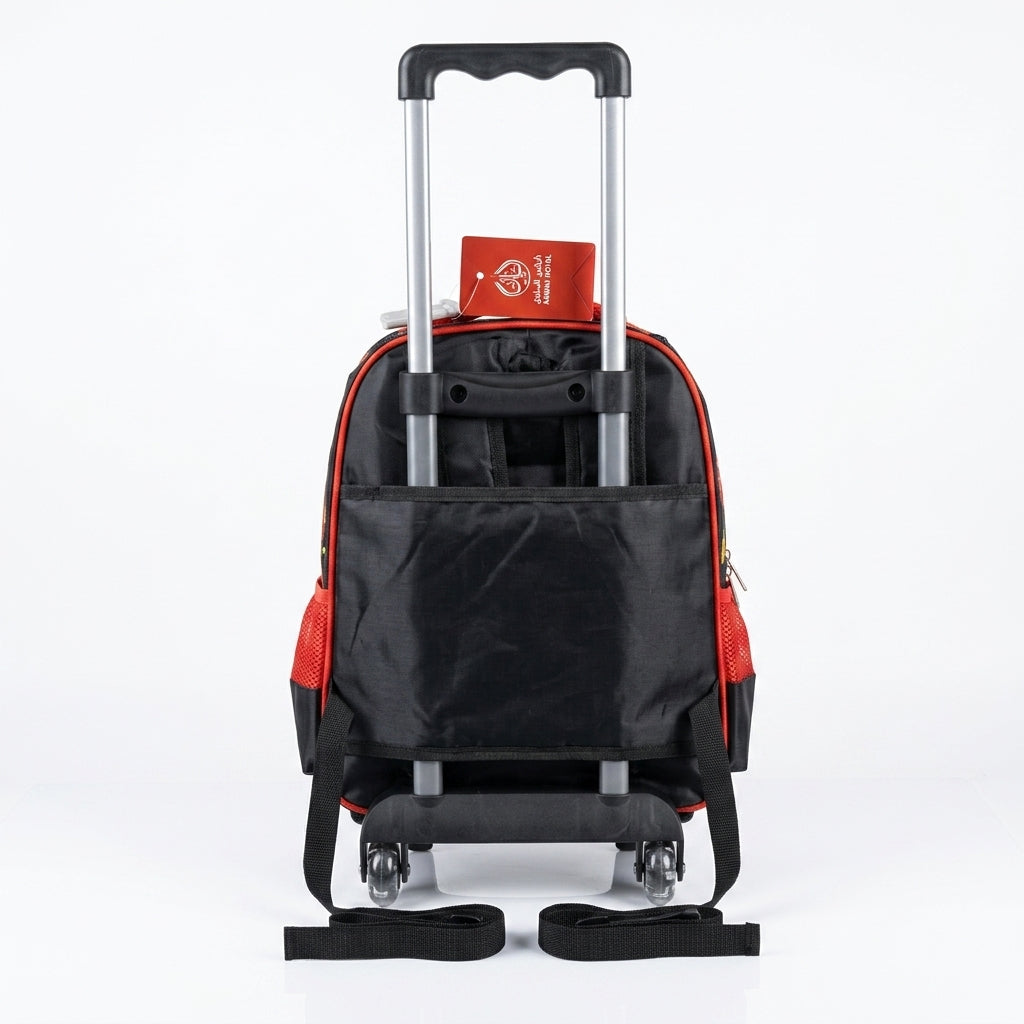 Kanari 3-Piece Football Trolley School Bag Set – 16 Inch – Trolley Bag + Lunch Bag + Pencil Pouch