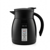 Borosil Insulated Stainless Steel Vacuum Flask Carafe, 500 ml, Black