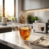 Blackstone Double Wall Glass Tumbler Cups, 350 ml, Set of 2