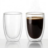 Blackstone Double Wall Glass Tumbler Cups, 350 ml, Set of 2