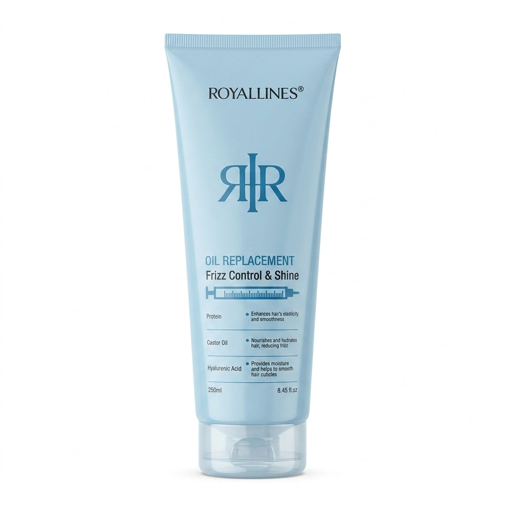Royallines Protein & Castor Oil Frizz Control & Shine Oil Replacement – 250ml