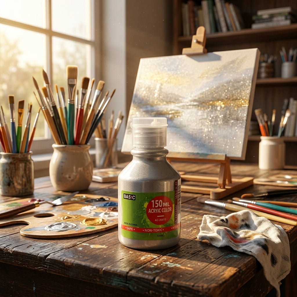 Basic Acrylic Color 150ml – Silver