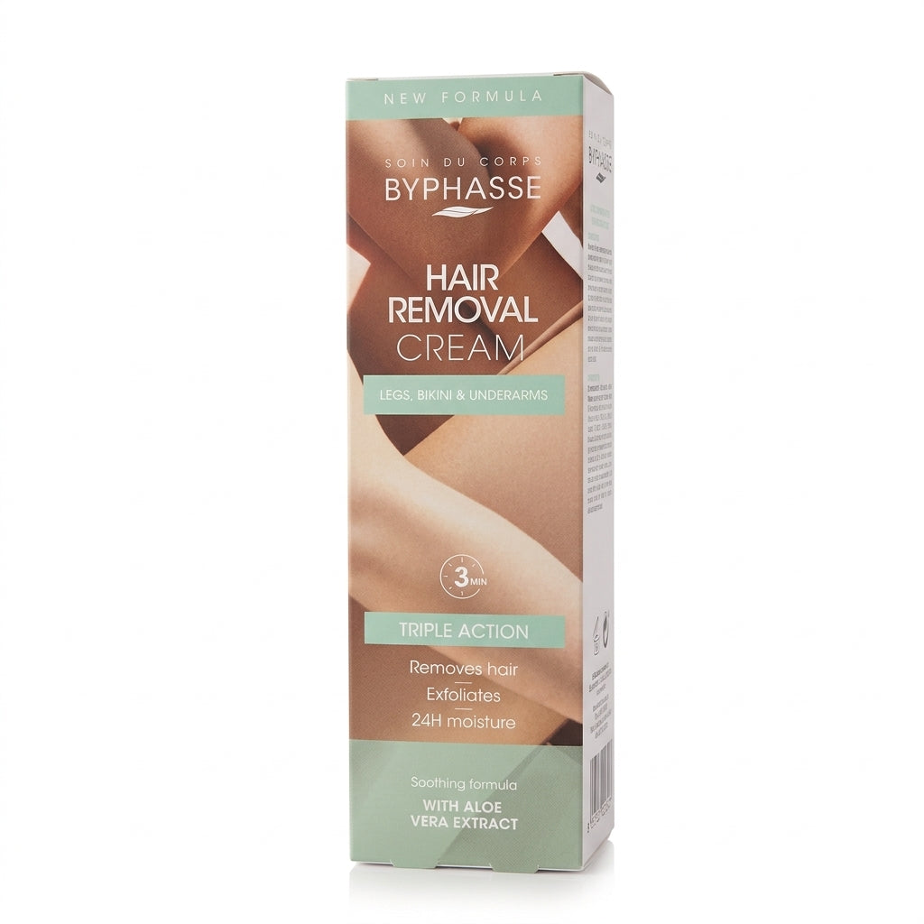 Byphasse Triple Action Hair Removal Cream 125ml