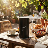 Mahra Vacuum Flask Set, 2 × 1 Litre, Black with White