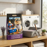 Bomshy Natural Lavender Bentonite Cat Litter – 5 Litre