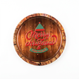 Ceramic-Coated Round Christmas Coaster - 18cm