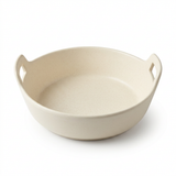 Ceramic Bowl with Two Handles Cream – 23cm
