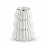 Ceramic Candle Holder White – 10cm