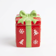 Ceramic Christmas Candy Jar with Lid - 10x9cm