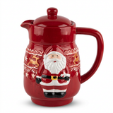 Ceramic Christmas Jug with Lid - 1 Litre
