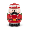 Ceramic Christmas Nutcracker Candy Jar with Lid - 2 Litres
