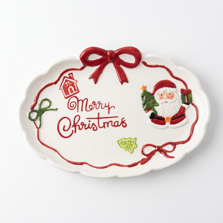Ceramic Christmas Oval Candy - 26×18cm