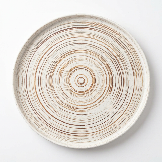 Ceramic Plate Cream - 31 cm 