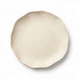 Ceramic Plate with Wavy Rim Cream – 22cm