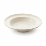 Ceramic Soup Plate with Scalloped Rim – 23cm