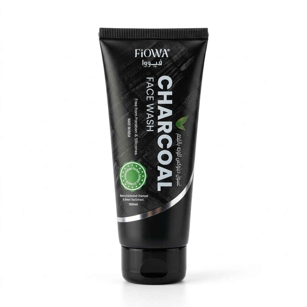 Fiowa Charcoal Face Wash – 100 ml