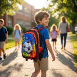 Kanari 3-Piece Football Trolley School Bag Set – 16 Inch – Trolley Bag + Lunch Bag + Pencil Pouch
