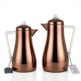 Elena Vacuum Flask Set, 0.7 + 1 Litre, Copper with Frost