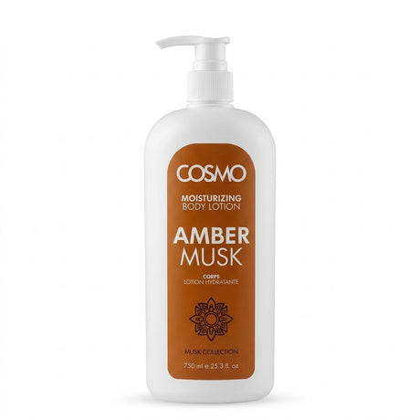 Cosmo Amber Musk Moisturizing Body Lotion – 750 ml