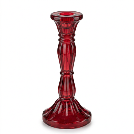 Crystal Candle Holder Red – 20cm