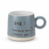Danny Home Ceramic Dad Mug 425ml – Blue-Grey with Cream Base

