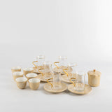 Otantik Octara - Tea Set (19-Pc) - Ivory & Gold