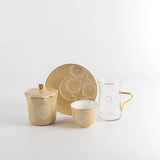Otantik Octara - Tea Set (19-Pc) - Ivory & Gold