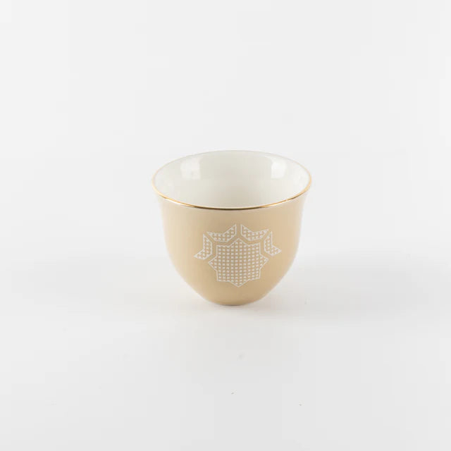 Otantik Octara - Tea Set (19-Pc) - Ivory & Gold