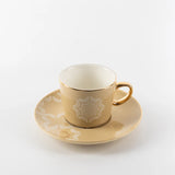 Otantik Octara - Espresso/Turkish Coffee Set (12-Pc) - Ivory & Gold -115ml